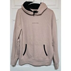 Hollister Men Hoodie Medium Beige Pink  California Sweater Modern Hooded Street